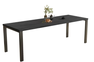 Nowoczesny rozkładany stół GARANT 130-220 x 80 cm (ciemny beton)