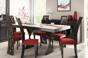 Nowoczesne krzesło 603 z ażurowym oparciem