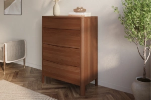 Drewniana komoda bukowa Visby MODENA 80 / kolor orzech