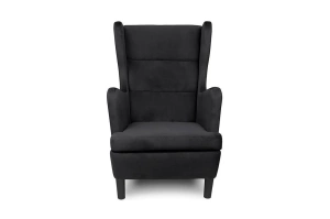 Wysyłka w 48h! Wygodny tapicerowany fotel uszak LARS