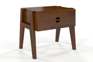 Szafka nocna drewniana sosnowa Visby RADOM / kolor palisander