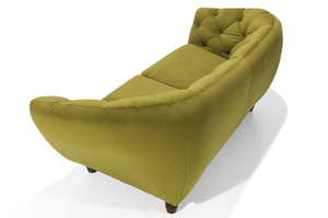 Elegancka sofa DOLORES z pikowanym oparciem / szerokość 240 cm