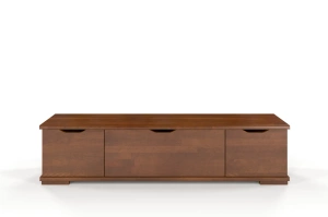 Drewniana szafka RTV bukowa Visby ARHUS z szufladami / orzech