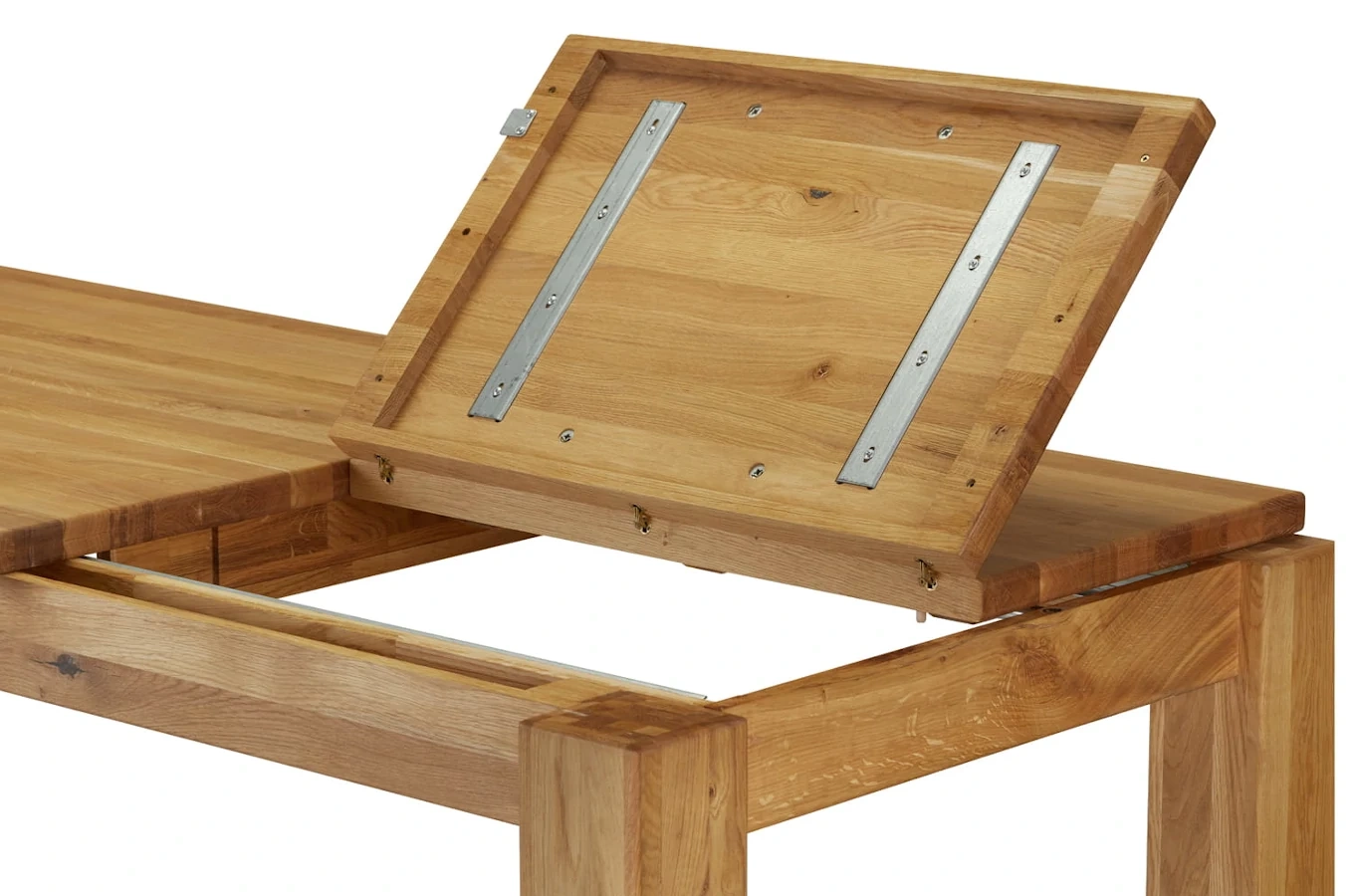 Nowoczesny rozkładany stół dębowy NAPOLI 160-230 x 90 cm (dąb naturalny)