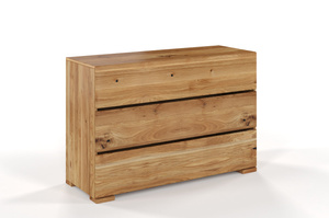 Drewniana komoda dębowa Visby Sandemo 3S / szer. 120 cm
