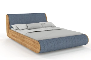 Łóżko lewitujące drewniane dębowe Visby HARALD