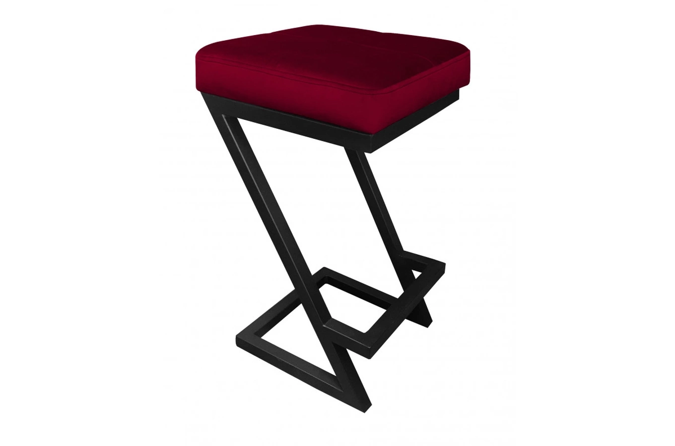 Tapicerowany hoker DIZI na metalowych nogach / kolor tkaniny + podstawy do wyboru!