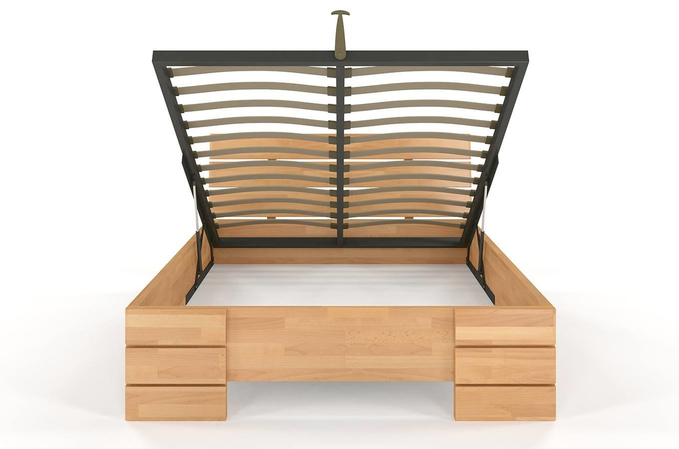 Łóżko drewniane bukowe Visby SANDEMO High BC Long (Skrzynia na pościel)