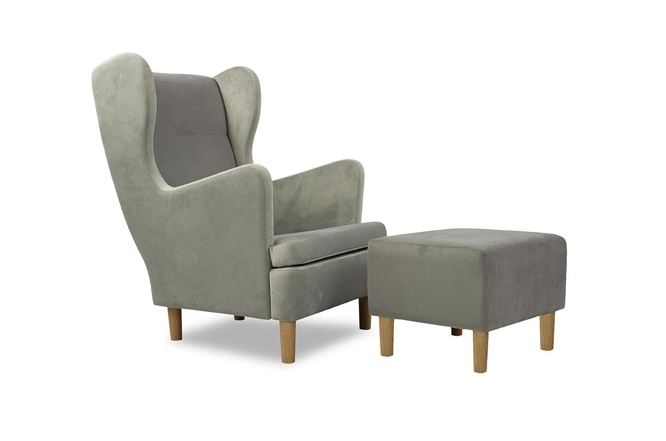 Wysyłka w 48h! Wygodny tapicerowany fotel uszak LARS