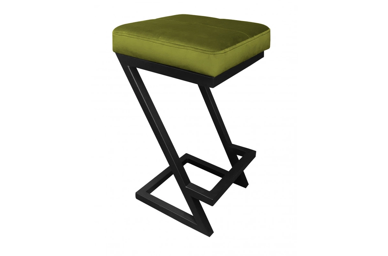 Tapicerowany hoker DIZI na metalowych nogach / kolor tkaniny + podstawy do wyboru!