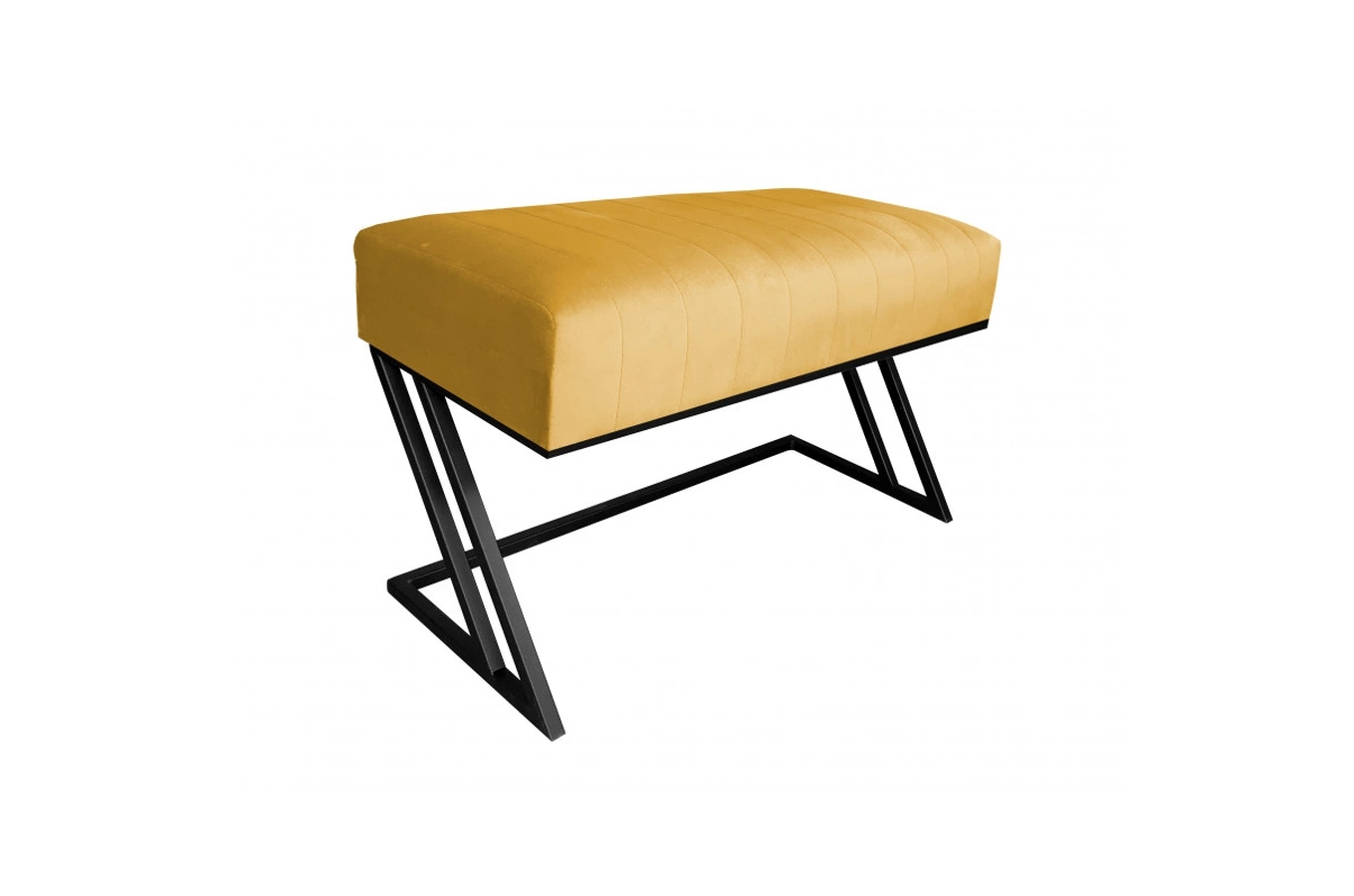 Tapicerowana ławka DIZI na metalowych nogach / kolor tkaniny + podstawy do wyboru!