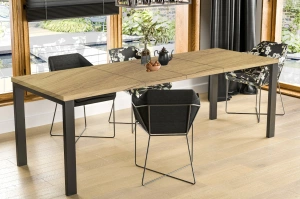 Nowoczesny rozkładany stół GARANT 130-220 x 80 cm (dąb nature)