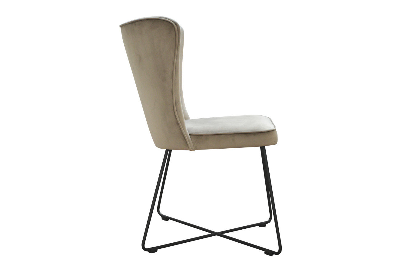 Nowoczesne krzesło tapicerowane PONTE X na metalowych nogach