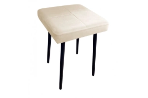 Tapicerowany taboret QUINTO na metalowych nogach / kolor tkaniny + podstawy do wyboru!