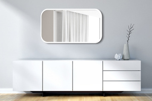 Prostokątne lustro MIRA / rama dostępna w 5 kolorach