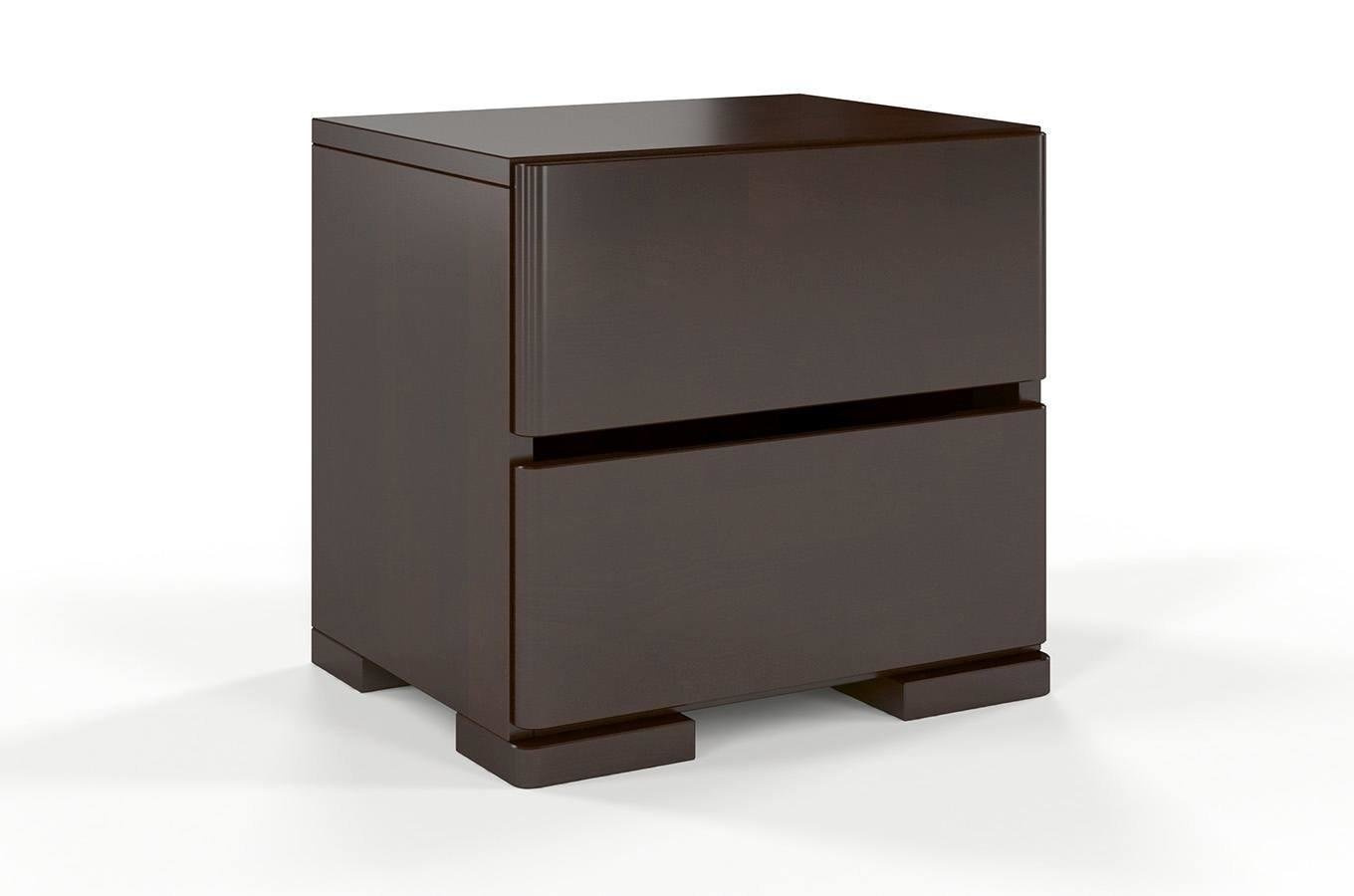 Drewniana szafka nocna bukowa Visby Sandemo High 2S / kolor biały