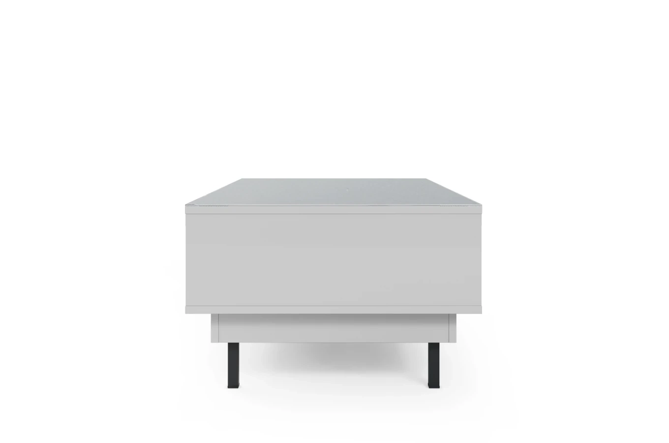 Elegancki biały stolik Dancan ARTEMISA ze złotymi dodatkami