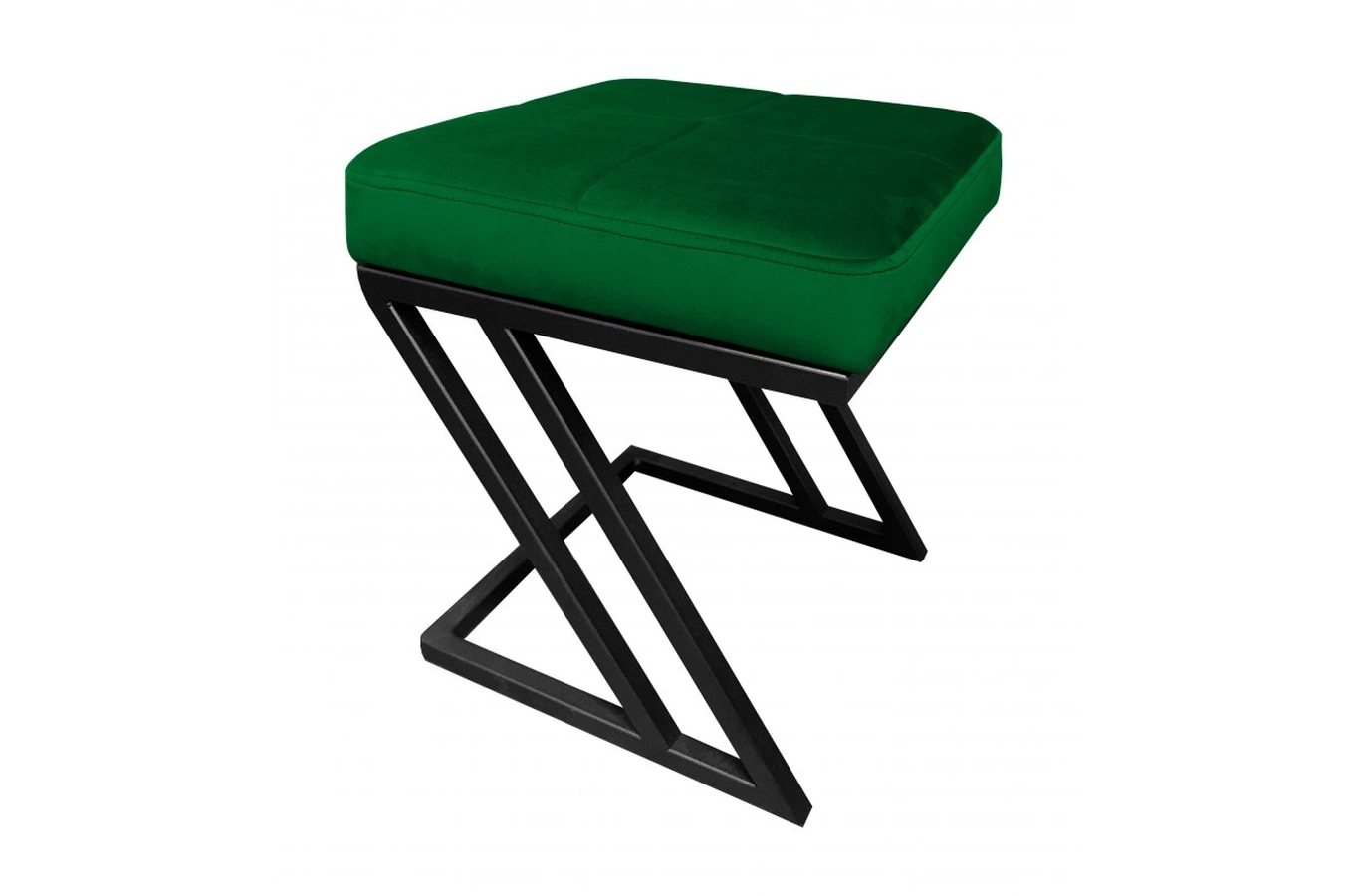 Tapicerowany puf DIZI na metalowych nogach / kolor tkaniny + podstawy do wyboru!