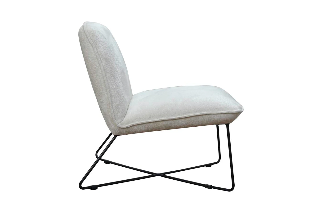 Nowoczesny fotel HERMES z metalowymi nogami