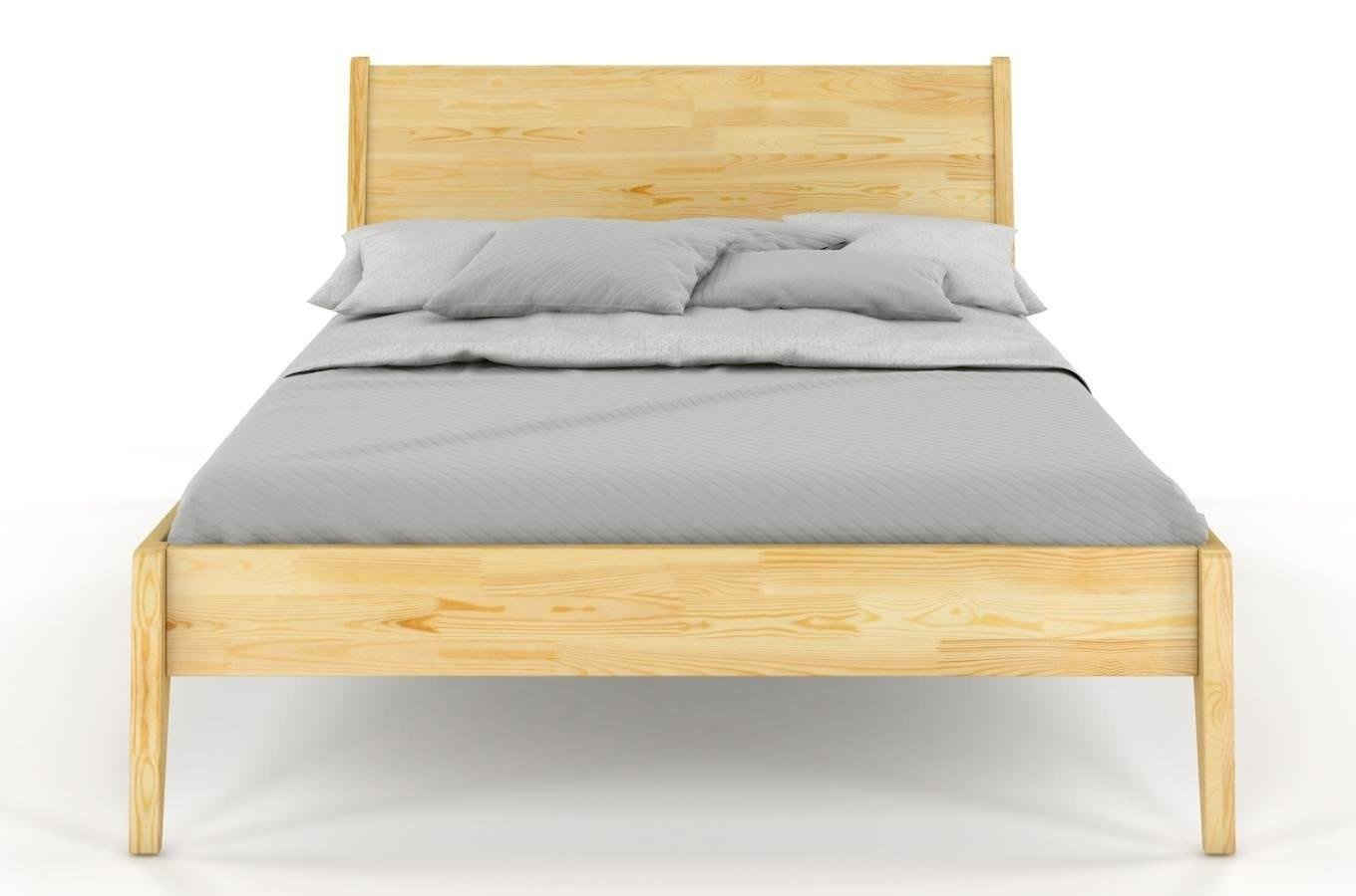Łóżko drewniane sosnowe Visby RADOM / 180x200 cm, kolor orzech