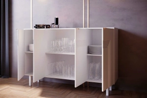 Biała komoda Dancan YOKO / szer. 156 cm