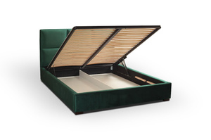 Tapicerowane łóżko do sypialni GUSTAVO