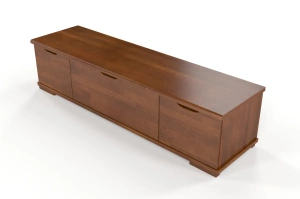 Drewniana szafka RTV bukowa Visby ARHUS z szufladami / orzech