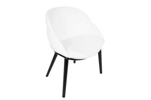 Drewniane krzesło KR-31 z tapicerowanym siedziskiem