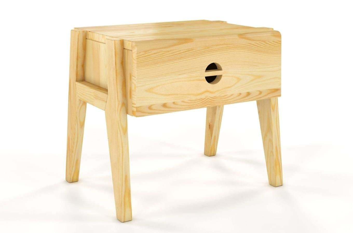 Szafka nocna drewniana sosnowa Visby RADOM / kolor palisander