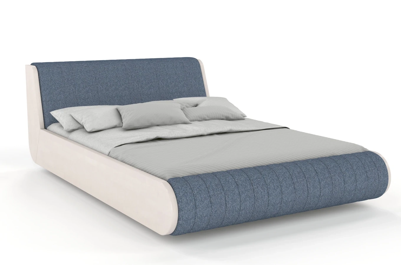 Łóżko lewitujące drewniane bukowe Visby HARALD