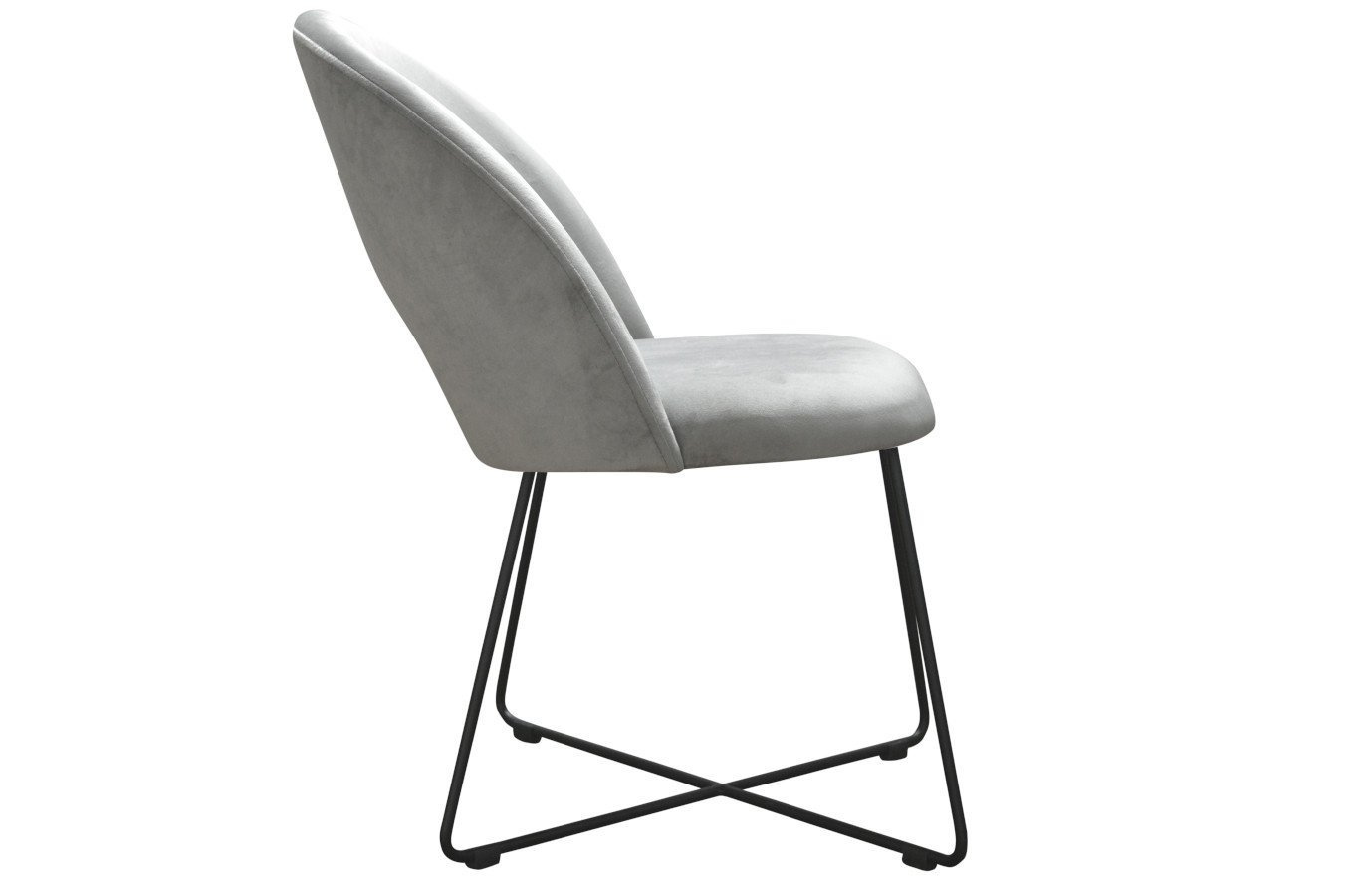 Nowoczesne krzesło tapicerowane ALTA na metalowych nogach