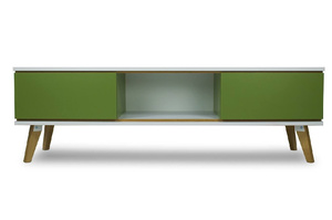 Zielona komoda RTV Skandica JORGEN / szer. 160 cm