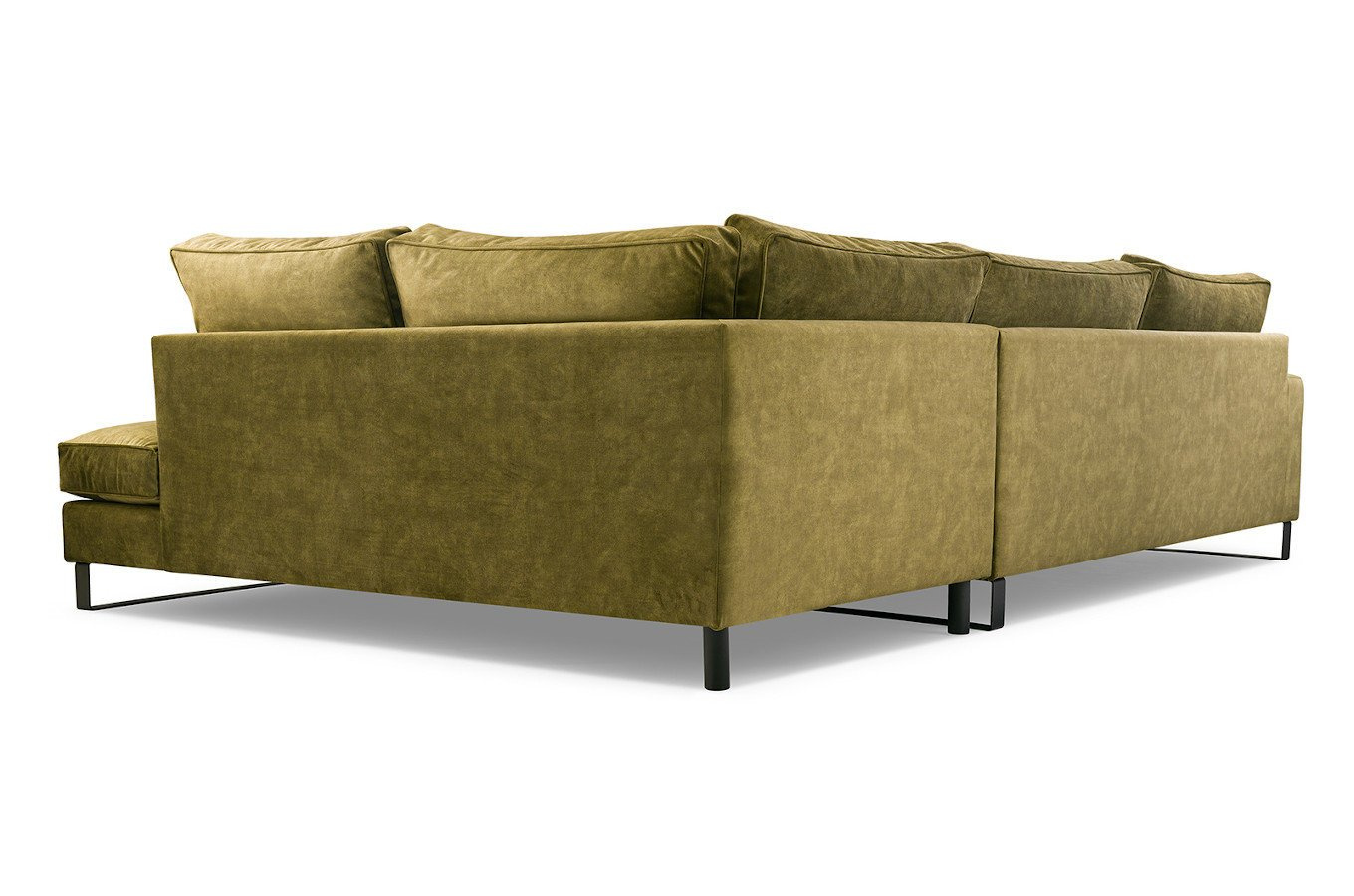 Nowoczesny narożnik LAURENTIA L z metalowymi nogami