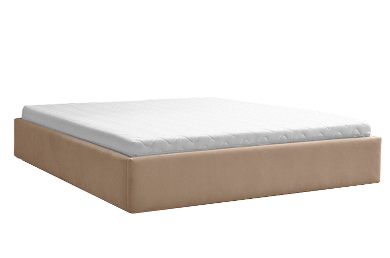 Klasyczne łóżko tapicerowane do sypialni ROLAND - bez zagłówka