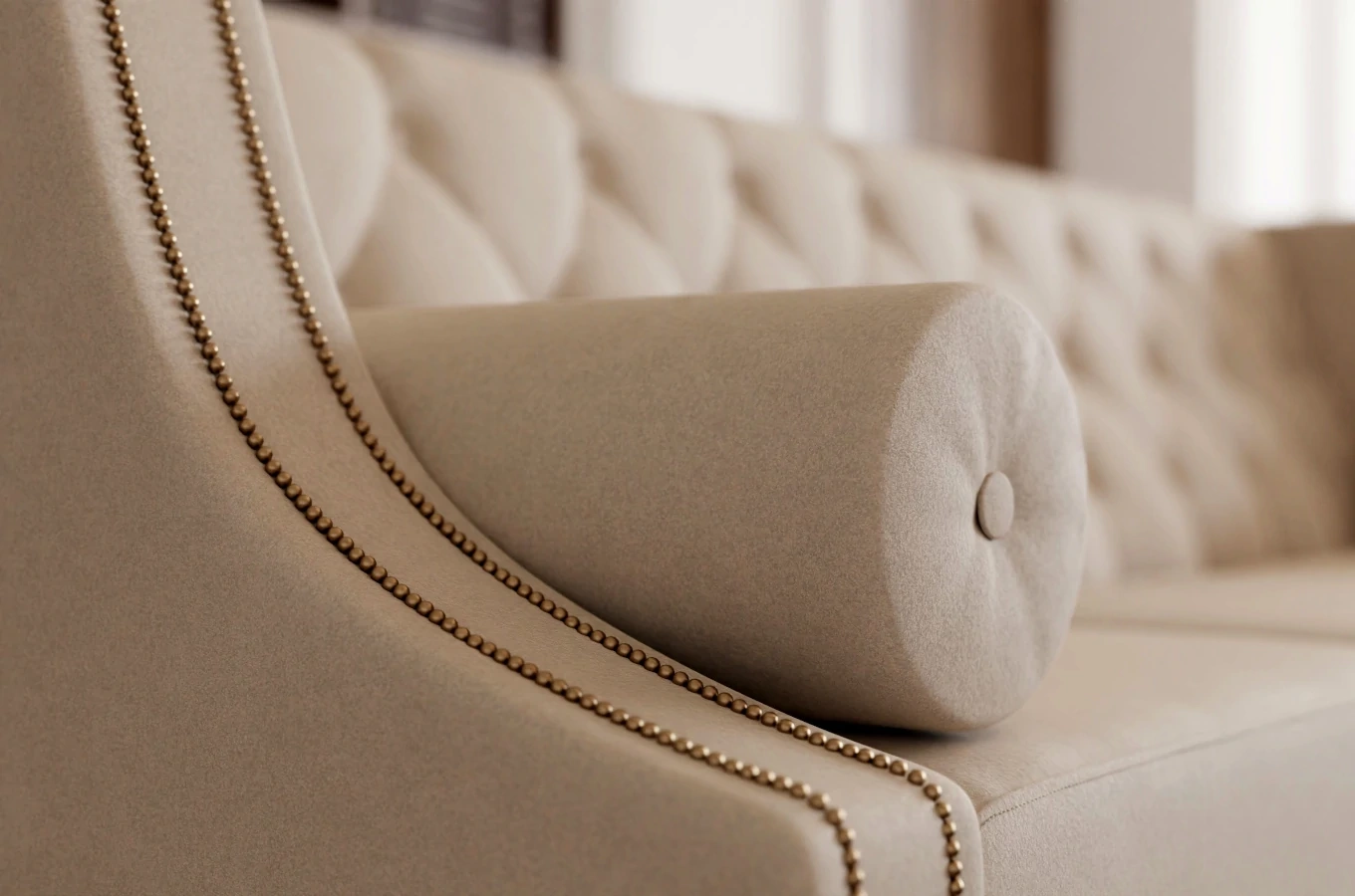 Elegancka 3-osobowa sofa RETRO z funkcją spania / szerokość 214 cm