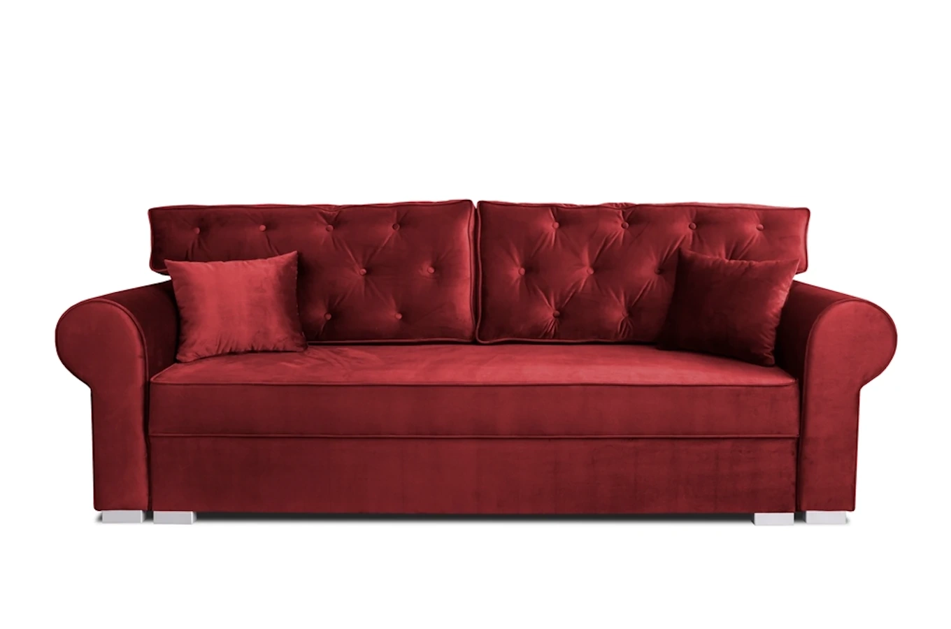 Elegancka sofa ROSIE z funkcją spania i pojemnikiem na pościel / szerokość 250 cm