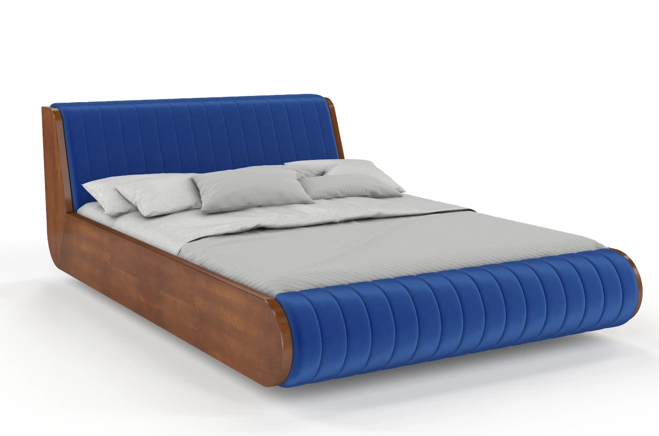 Łóżko lewitujące drewniane bukowe Visby HARALD