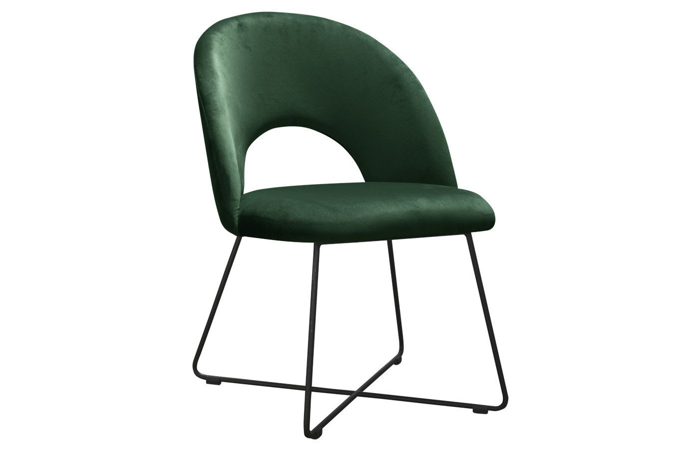 Nowoczesne krzesło tapicerowane ALTA na metalowych nogach