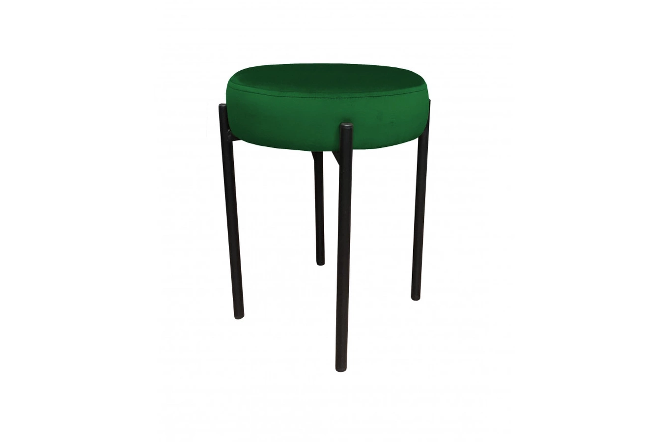 Tapicerowany taboret TERZO na metalowych nogach / kolor tkaniny + podstawy do wyboru!