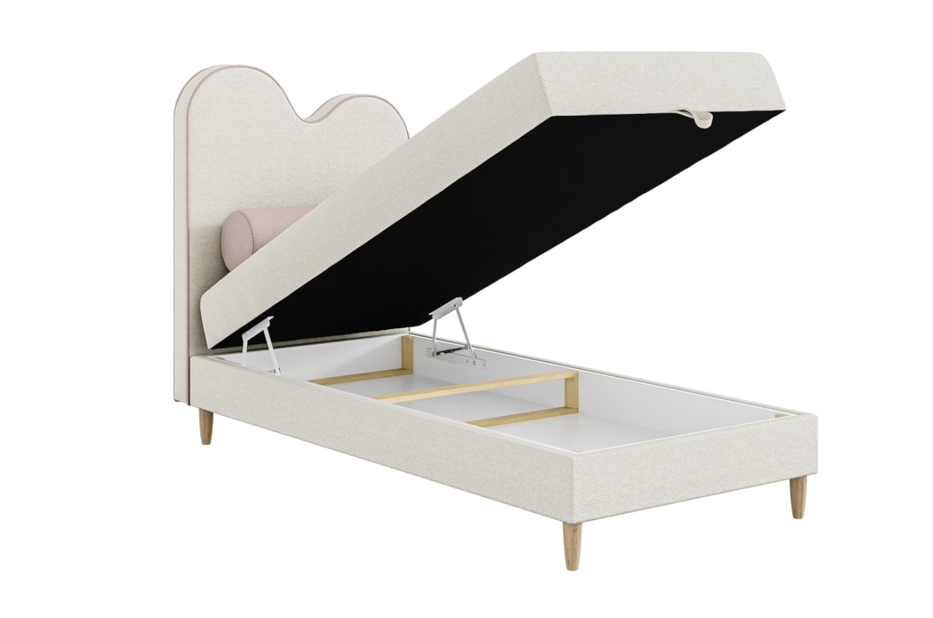 Tapicerowane dziecięce łóżko kontynentalne NEMO / szer. 90 cm