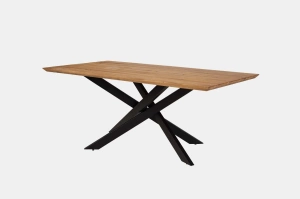 Stół dębowy AVANTI z nogami typu pająk / 240 x 100 cm