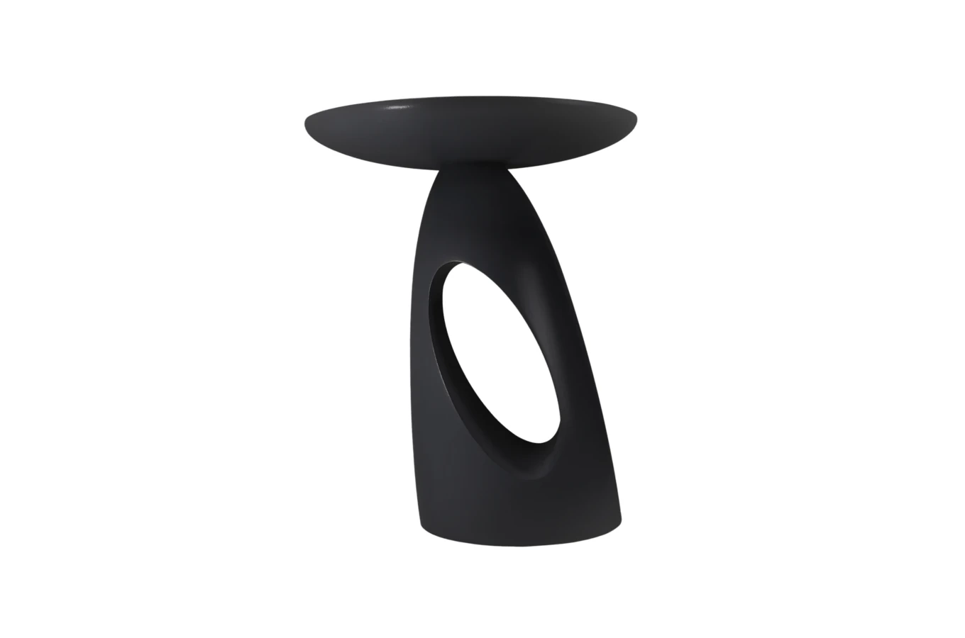 Stolik drewniany Kayani ISLAND różne kolory, wys. 40 cm / kolor czarny