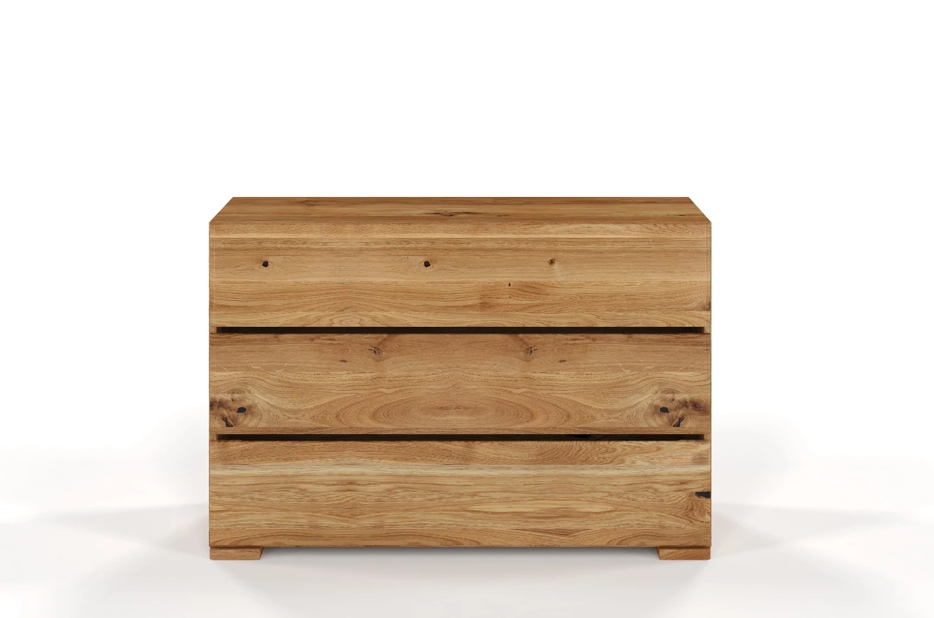 Drewniana komoda dębowa Visby Sandemo 3S / szer. 120 cm