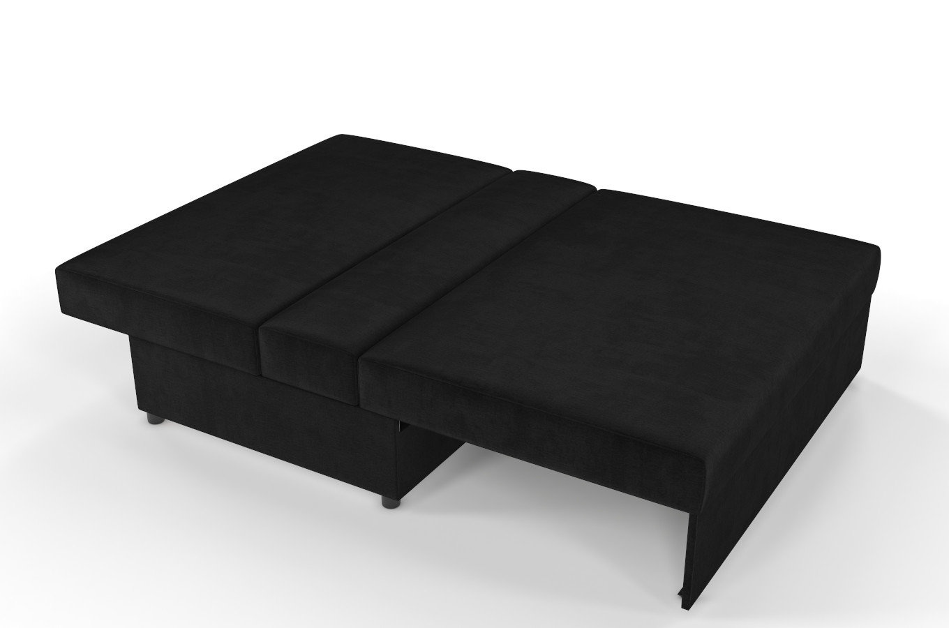 Nowoczesna rozkładana sofa Dancan OLGA z funkcją spania i pojemnikiem na pościel / 4 szerokości + 5 kolorów do wyboru!