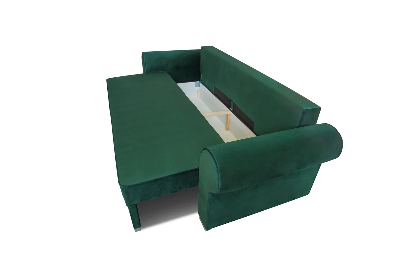 Elegancka sofa ROSIE z funkcją spania i pojemnikiem na pościel / szerokość 250 cm