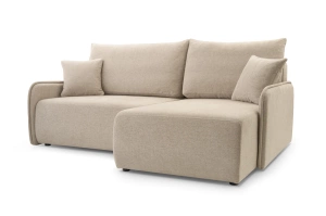 Nowoczesny rozkładany narożnik DIKSI z pojemnikiem na pościel