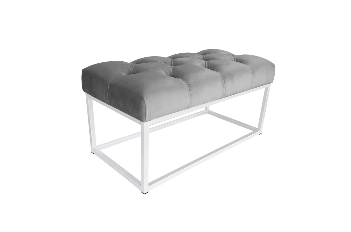 Tapicerowana ławka CITY na metalowych nogach / kolor tkaniny + podstawy do wyboru!