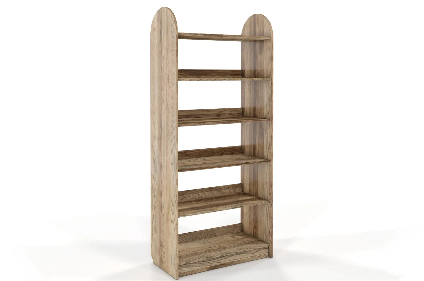 Regał drewniany dębowy Visby KLIPPEN / 3 szerokości