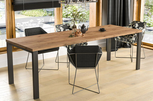 Nowoczesny rozkładany stół GARANT 130-265 x 80 cm (dąb craft)