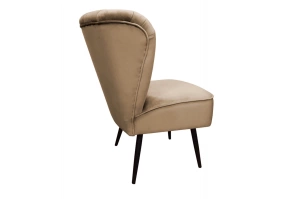 Tapicerowany fotel BOLSZEWIK na metalowych nogach